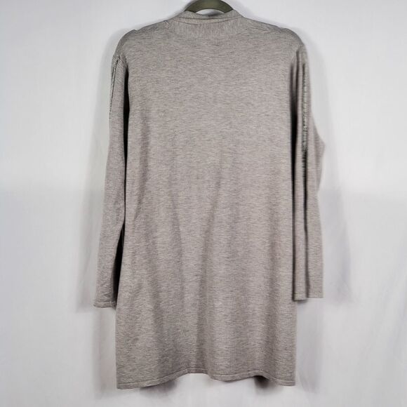 NWT H by Halson Lace Mix Sweater Cardigan in Gray - Medium - Picture 5 of 5